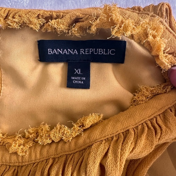 Banana Republic Yellow/Mustard Pleated Halter Midi Dress - Picture 4 of 7